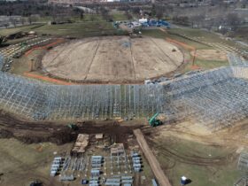 Unseen Timelapse: Nassau County Cricket Stadium's 1 Month Milestone!