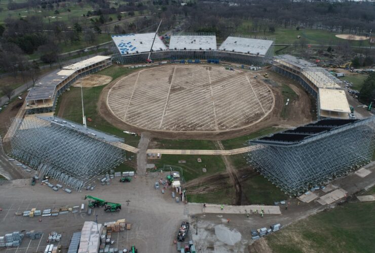 T20 World Cup 2024: Unseen Timelapse of Nassau Stadium's Progress!