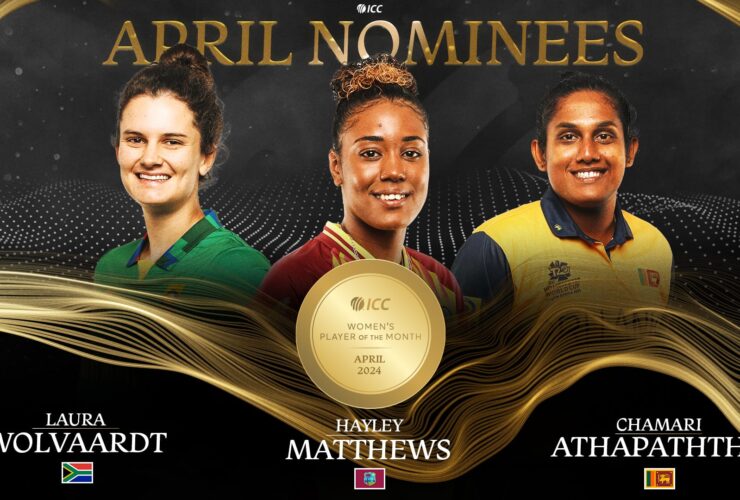 April 2024's ICC Women's Player of the Month Nominees Revealed!