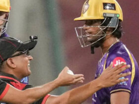 kkr-batter-angkrish-raghuvanshi-penalized-for-ipl-code-of-conduct-violation-following-match-against-lsg