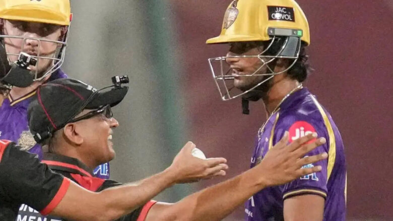 kkr-batter-angkrish-raghuvanshi-penalized-for-ipl-code-of-conduct-violation-following-match-against-lsg