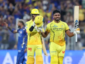 sanju-samson-smashes-unbeaten-century-as-csk-set-208-run-target-for-mi