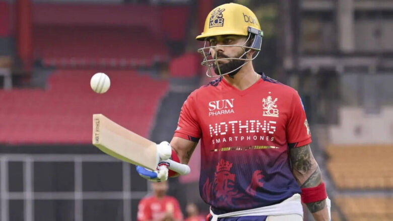 virat-kohli-trains-with-heavily-strapped-knee-ahead-of-rcbs-ipl-2026-clash-against-lsg