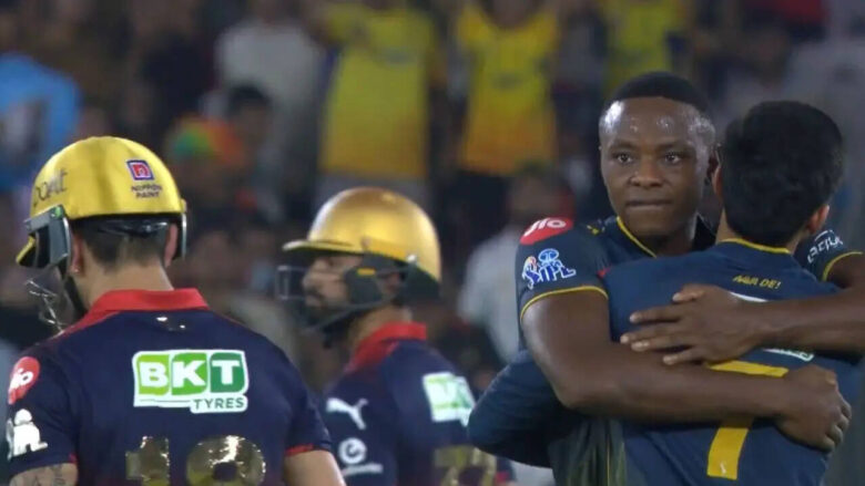 rabada-strikes-early-against-kohli-as-gujarat-titans-secure-four-wicket-victory-over-rcb