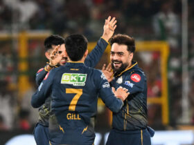 shubman-gill-and-rashid-khan-orchestrate-dominant-77-run-victory-for-gujarat-titans