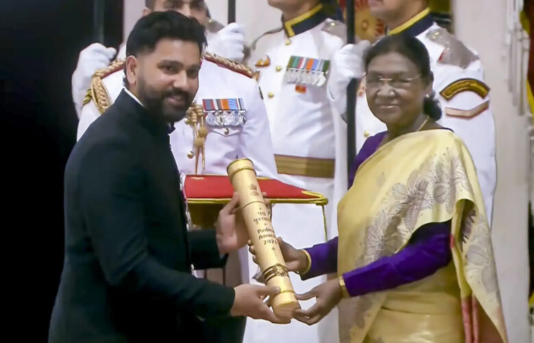 Rohit Sharma conferred Padma Shri for outstanding contribution to Indian cricket cricket news image